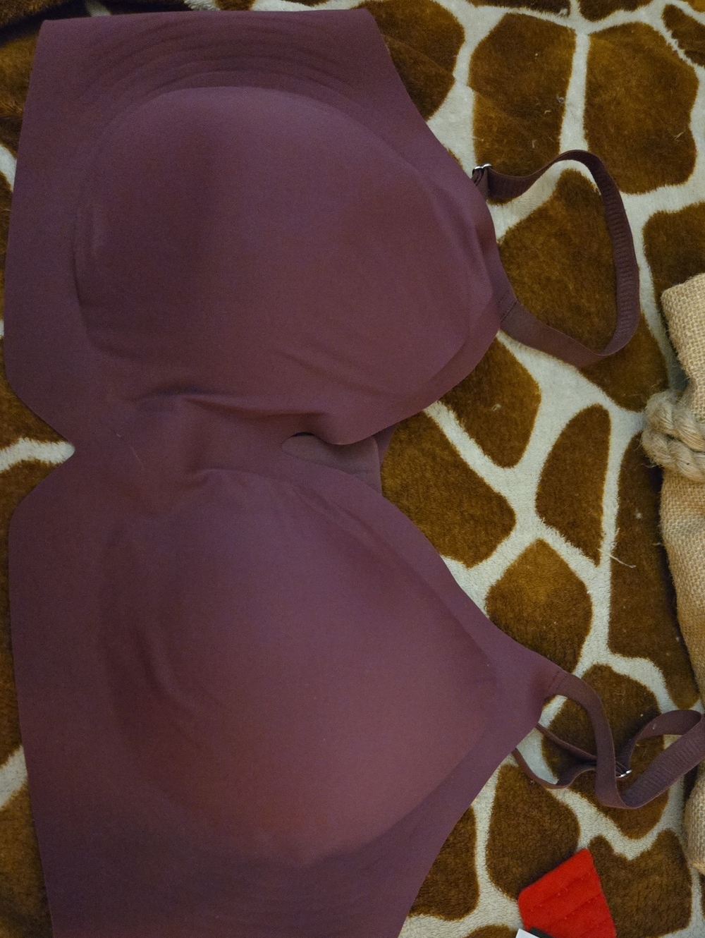 Purple Seamless T-Shirt Bra - Women's Intimates 4XL